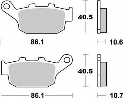 ferodo remblokjes voor motor honda 650 nx dominator 1988 tot 1996 ar nieuw