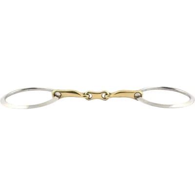 Mors 2 ringen voor paard vierkant dubbele breuk Jump'In