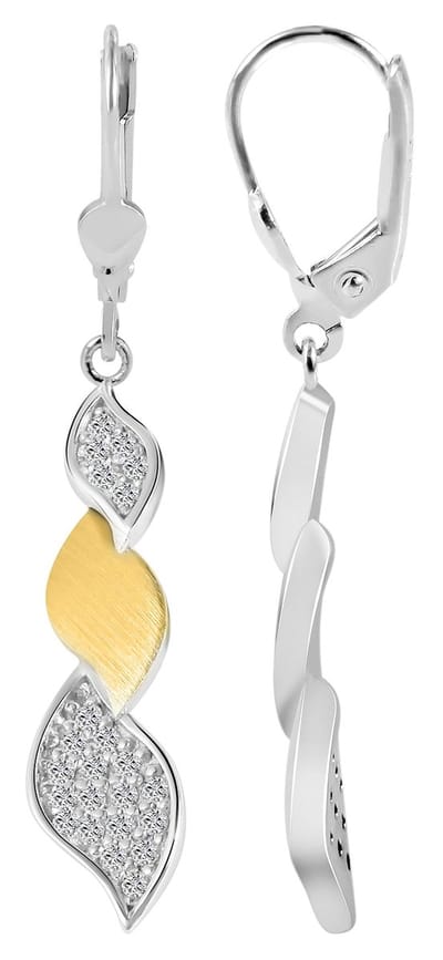 AKZENT Akzent Dames oorbellen "Matea" van 925 Sterlingzilver, gerhodineerd, duurzaam