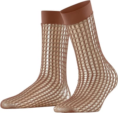 FALKE Wicker Game transparent materiaal transparent Sokken dames roze - maat ONESIZE