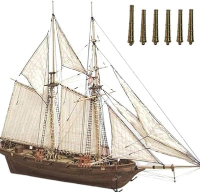 Allecto Plus - Voor zelfbouw houten zeilschip - modelbouwset zeilschip voor kinderen - boot cadeau speelgoed