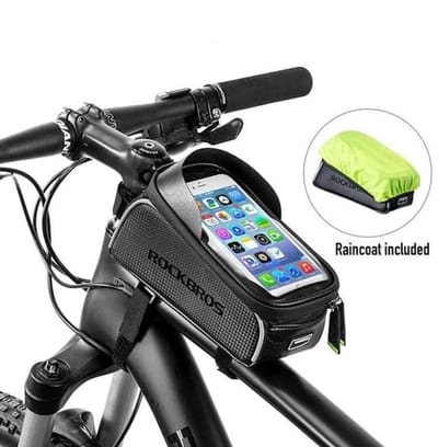 PRO Fiets Frametas met Telefoonhouder - Frametas Fietstas - Waterdicht - Racefiets - MTB - Fietsen - Tot 6.5 Inch Gsm