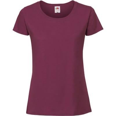 Fruit of the Loom Dames/Dames Iconic 190 T-Shirt (Bourgondië)