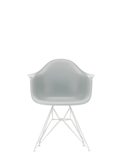 Vitra DAR Eames Plastic Armchair - lichtgrijs RE - wit