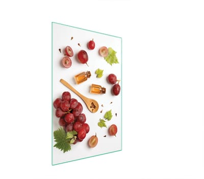 TMK ArtDeko Serie - Glazen Snijplank - 35x52cm - Fruitmotief - Hittebestendig