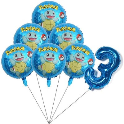 Pokemon 3D Aluminiumfolie Ballon Verjaardag Decoratie Paikachu Karakter Aluminium Ballon Collectie Babyborrel Verjaardag Viering Cadeau