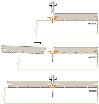 Houten Terrasplank - Hardhouten Plank - Buitenruimte Creëren - B-Fix Profiel - 21cm x 14cm - Bruin