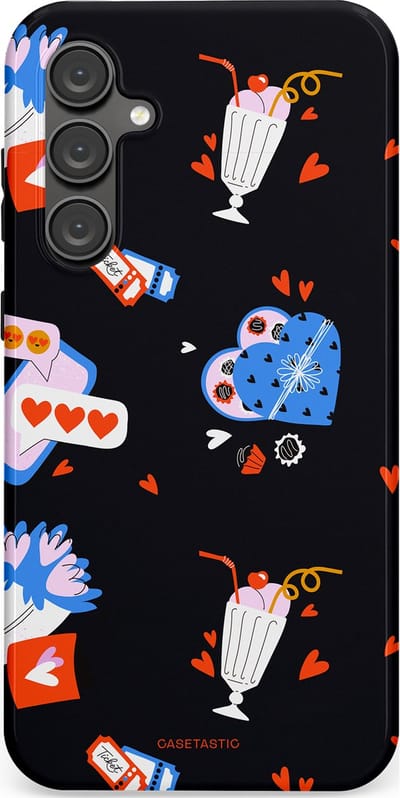 Casetastic Hoesje Geschikt voor Samsung S23 FE - Stijlvolle Beschermende Duo-layer Case - Liefdes Kaarten
