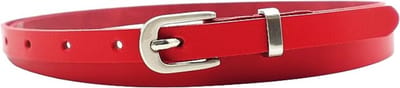 Fana Belts Leren Dames Riem Rood - Heup en Tailleriem Leer - Taillemaat 95