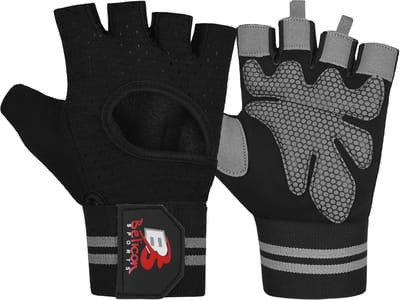 Belicon Sports & Dames & Heren Gym & CrossFit Training , Strength Training Articles, Extra Grip en bescherming tegen blaren & eelt – Zwart & Grijs-MaaT L