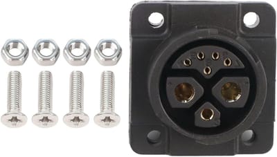 Energieopslag Connector - Batterij Aansluiting - Industriële Installatie - IP67 Waterdicht - 500 V 50 A - Zwart