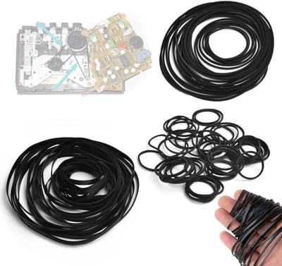 Dailygoods- Cassette Riemaandrijving 28 Stuks - Rubber - Duurzaam - Trillingsvrij - Slijtvast - Maten 4,5 - 18,5 cm - Cassetteband