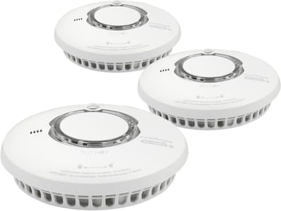 FireAngel WST-630-BNLT Rookmelders 3-pack - Nieuwste model - Draadloos koppelbaar