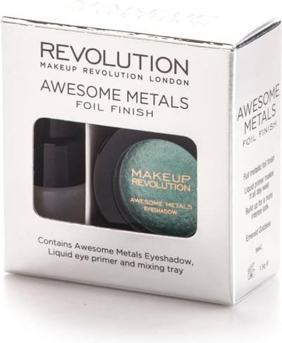 Makeup Revolution Awesome Metals Eye Foils - Emerald Goddess - Groen Metallic - Oogschaduw - Glitter