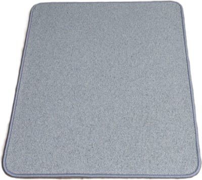 PRIMA - Wollen vloerkleed - Deurmat - Davi - mint - blauw - groen - ecru - 70x90cm