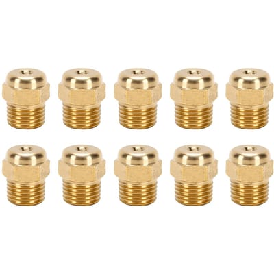10 PCS Vannes de Démarrage à Froid pour Compresseur d'Air Réduisent la Torsion au Démarrage Vanne de Décharge en Laiton Filetage Mâle NPT 1/4 Pouce 25PSI or