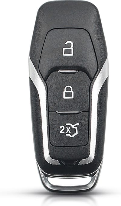 XEOD Autosleutelbehuizing - sleutelbehuizing auto - sleutel - Autosleutel Geschikt voor: Ford 3 knops keyless sleutel