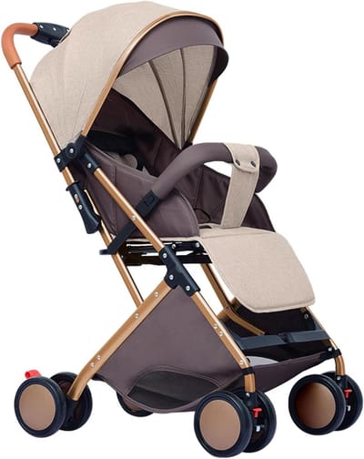 Compacte Kinderwagen - Reisbuggy Wandelwagen - Veilig Vervoer Baby - Opvouwbaar & Lichtgewicht - 71 x 45 x 98 cm