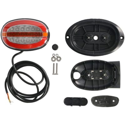 Achterlicht - WAS - W205 DD - 5.4 - 13.6cm - Helder - LED - Dynamisch knipperlicht - Achter - Rem - Richting - 12V-24V