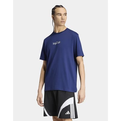 Adidas Sportswear Coffee Cafe Donut Bag Graphic T-Shirt - Heren - Blauw