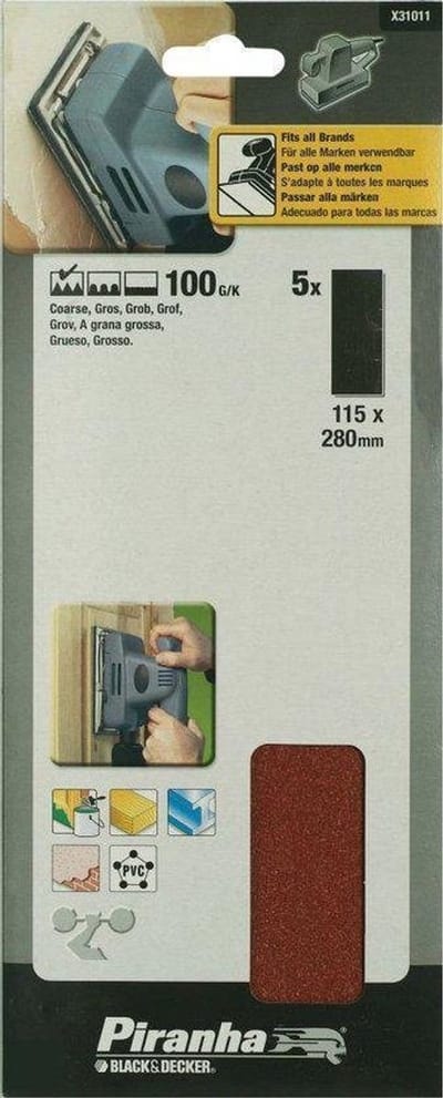 Piranha Schuurstroken 280 x 115 mm Super - Type C, 100K 5 stuks X31011