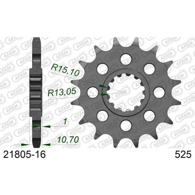 Tandwiel Afam 525 16 dents