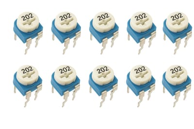 Weerstand regelbaar 2K Ohm RM-065 Trimpot Trimmer Potentiometer 10-stuks RM065-202