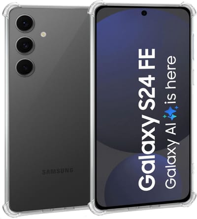 Geschikt voor Samsung Galaxy S24 FE - Hoesje - Shock Proof Case – Cover Transparant