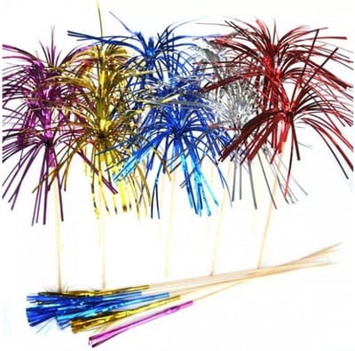 New Age Devi - Partyprikkers folie 6 stuks 12 cm - multicolor