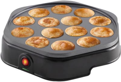 MIRA® Poffertjespan electrisch - Poffertjespan - Poffertjespannen - Zwart - ‎25cm x 24cm x 5cm