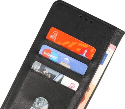Zakelijke Book Case Telefoonhoesje - Portemonnee Hoesje - Geschikt voor Xiaomi 12 Pro - Zwart