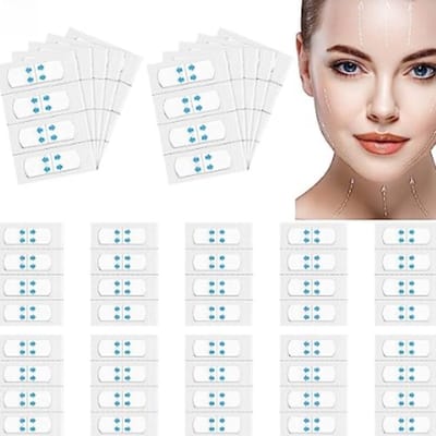 Set van 100 Onzichtbare Facelift Stickers voor een V-vormige Gezichtsversteviging, Make-up en Facelifting Hulpmiddelen voor een Strakkere Huid