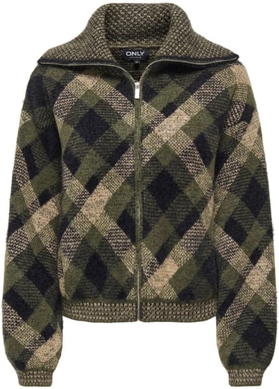 ONLY - ONLMAROON LS ZIP COLLAR CARDIGAN KNT - Meisjes - Cardigans