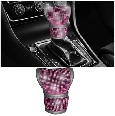 Dailygoods- Versnellingspook Hoes Glinsterend - Pookknop Universeel - Accessoires - Waterdicht - Antistatisch - Hoogwaardig Leer