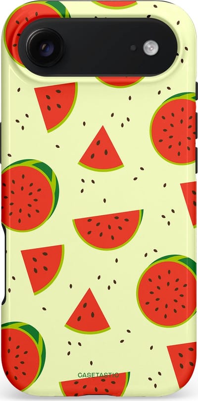 Casetastic hoesje geschikt voor Apple iPhone Air - MagSafe - Dubbellaagse bescherming - Meloen Moment - Fashion Case - Crème Rood Terracotta