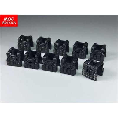 MOC Bakstenen Suona Hoorn Militaire Pistool Piraat Geweer Soldaat Leggings Helm Actiefiguur Gemonteerde Bouwstenen Jongens Speelgoed