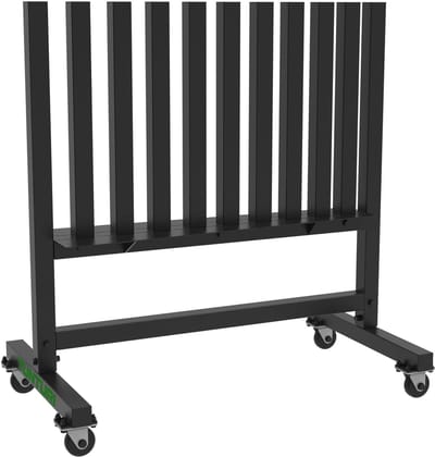 Tunturi Pro Neopreen/Vinyl Dumbbell rack – Gewichtenrek met Wielen – Rek voor 30 Dumbbell Sets