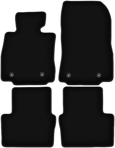BASIC zwarte veloursmatten voor: Mazda 2 III hatchback (2015-)
