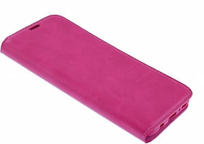 Ntech Luxe Pink TPU / PU Leder Flip Cover met Magneetsluiting voor de Geschikt voor Samsung Galaxy S10e