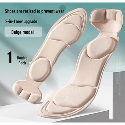 Zomer Dames Hoge Hak Inlegzolen Zacht, Zweetabsorberend, Ademend, Anti-Hiel Afzakken, Slijtvaste Pads gray