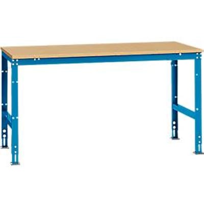 Manuflex werktafel UNIVERSAL Standaard, 1750 x 1000 mm, multiplex natuur, lichtblauw
