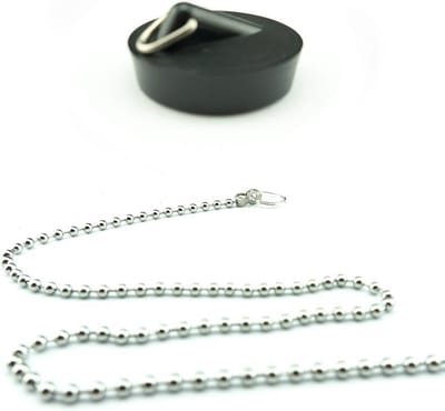 Gootsteenstop 40,5mm met ketting (Chroom) 40cm