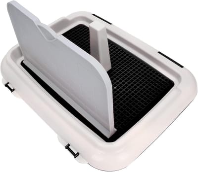 Hondentoilet Binnen - Huisdier Training - Zindelijkheid Puppy - Dubbele Laag Systeem - 46x35x24 cm - Zwart
