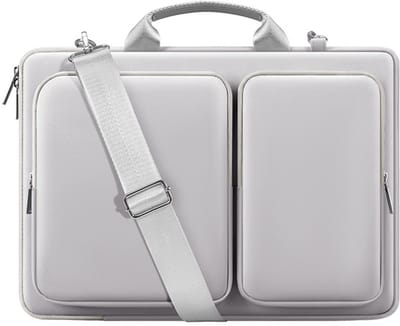Tas - Laptoptas - Laptoptas dames - heren laptoptas - Crossbody laptoptas - met afneembare schouderband - schokabsorberende katoenen - voor zakenreizen - School - Kantoor