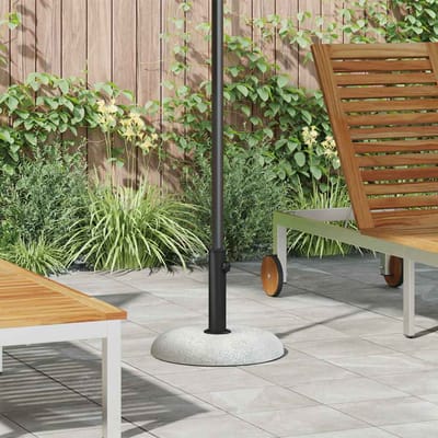 vidaXL - Parasolvoet - 20.9 - kg - Lichtgrijs - Betonkleurig - Rond