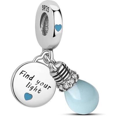 Authentiques Breloques Décoratives en Cuivre Véritable Pièce Pendentif Luciole Lumineuse Éléments Perles Adaptés Aux Bracelets Pan Colliers Création de Bijoux Pour white