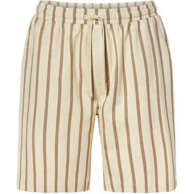LIVERGY Korte heren broek (Crème/bruin, XL)
