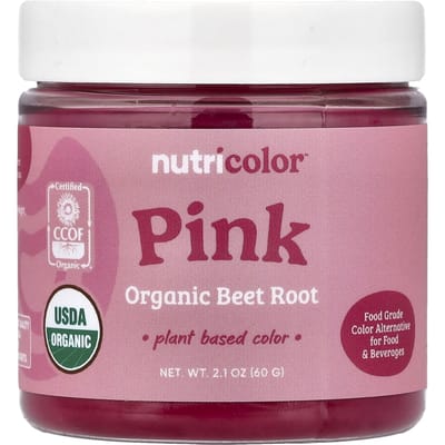 Nutricost, Nutricolor™, Roze Biologische Rode Biet, 60g (2.1oz) pink