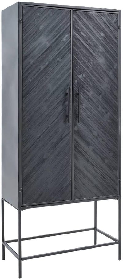 PTMD - Kast Rens - Zwart - 80x43.5x186cm