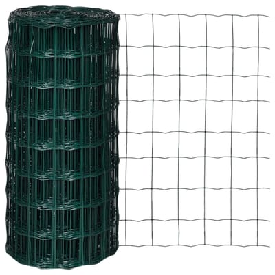 vidaXL - Euro - hek - 25x0,8 - m - staal - groen